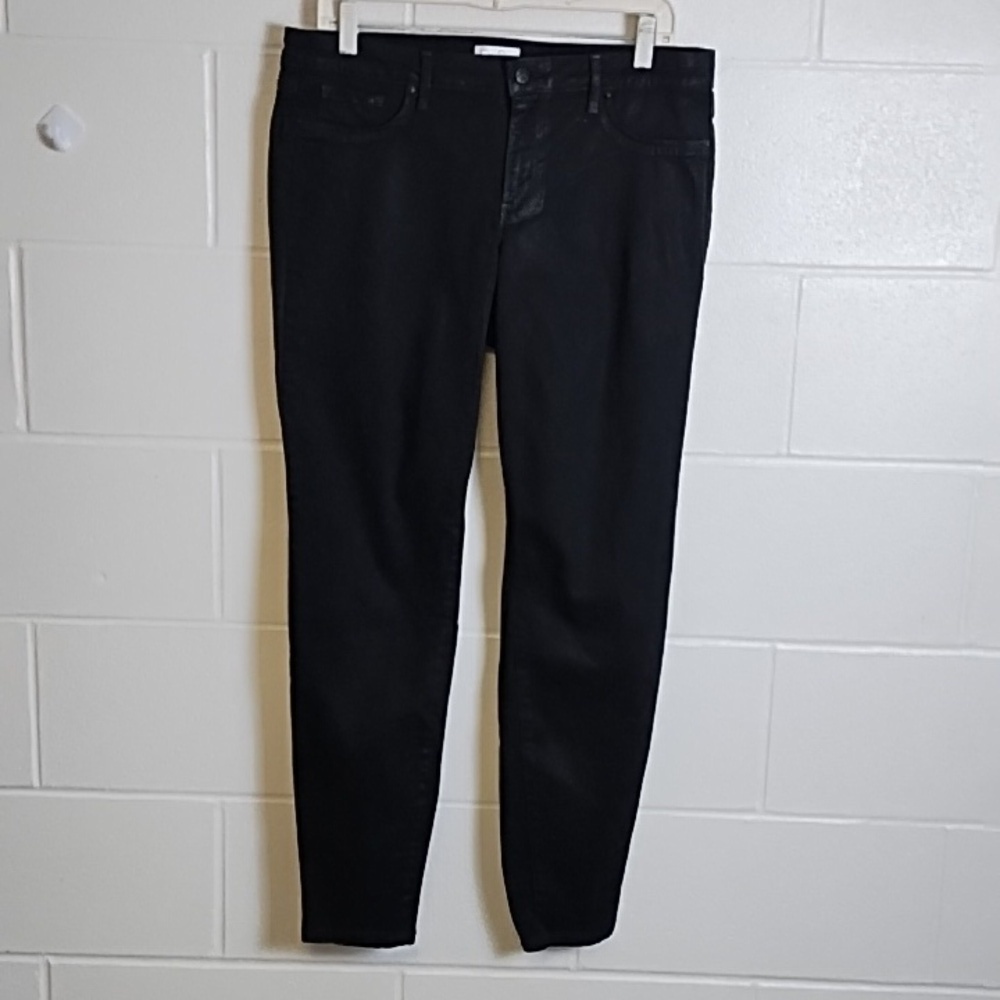 Jessica Simpson 14/32 Dark Black Soft Sueded Stretch Super Skinny Jeans
